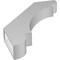Ekena Millwork 3 1/2-in. W x 24-in. D x 32-in. H Olympic Architectural Grade PVC Knee Brace BRCP035X24X32OLY - alternate 3